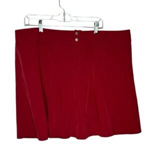 Sahalie Deep Red Nylon Athletic Skort. Size 18.
